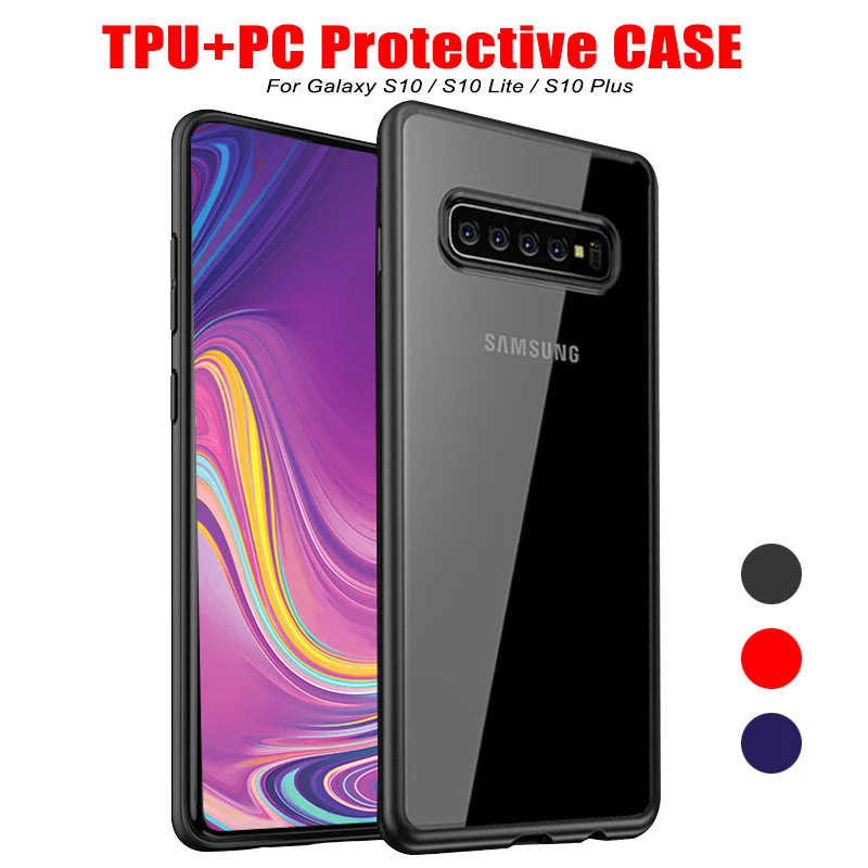 Soft TPU Frame Hard PC Transparent Cover For Samsung Galaxy S10 Plus Case Silicone Cases For Samsung S10 Lite Case
Soft TPU Frame Hard PC Transparent Cover For Samsung Galaxy S10 Plus Case Silicone Cases For Samsung S10 Lite Case