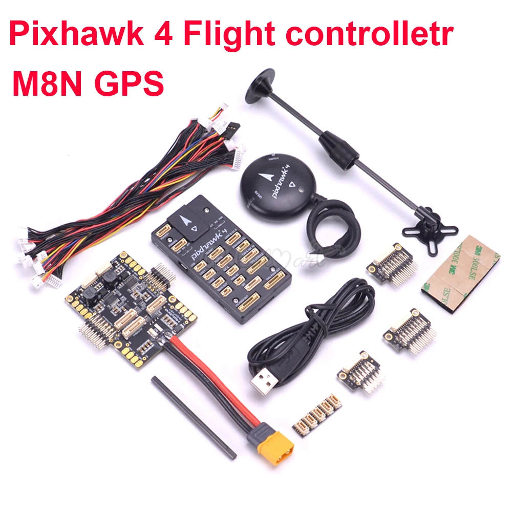 Модуль управления полетом Pixhawk 4 PX4 и GPS M8N PM07 плата питанием автопилот