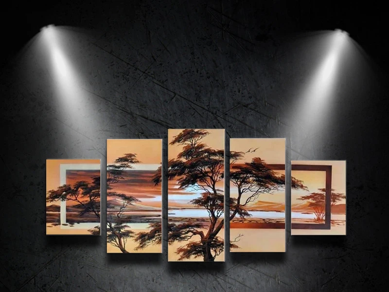 High quality sunrise Oil Painting 5pcs/Set On Canvas Tree Landscape Modern Wall Picture For Living Room Abstract Home Decoration
High quality sunrise Oil Painting 5pcs/Set On Canvas Tree Landscape Modern Wall Picture For Living Room Abstract Home Decoration