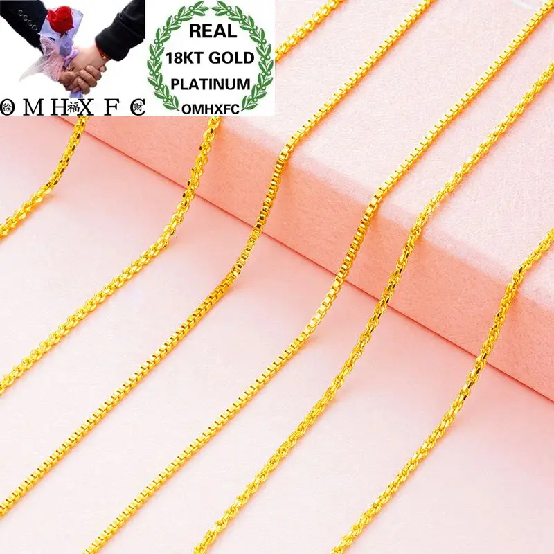 OMHXFC Wholesale European Fashion Woman Female Party Wedding Gift Long 70cm Slim Sweater Box Real 18KT Gold Chain Necklace NL12
OMHXFC Wholesale European Fashion Woman Female Party Wedding Gift Long 70cm Slim Sweater Box Real 18KT Gold Chain Necklace NL12