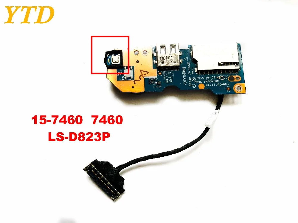 Оригинальный Для DELL 15-7460 7460 USB доска Рид плата переключателя кнопки питания LS-D823P испытанное хорошее Бесплатная доставка
Оригинальный Для DELL 15-7460 7460 USB доска Рид плата переключателя кнопки питания LS-D823P испытанное хорошее Бесплатная доставка