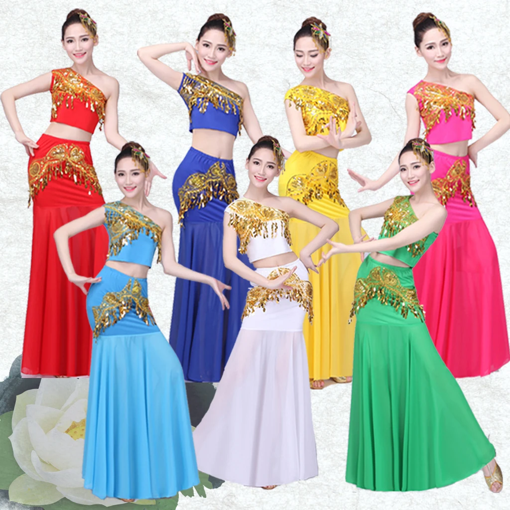New Belly Dance Costume Indian Traditional Dress Peacock Women Adult Indian Bollywood Dress Fish Tail Leotard Girl Dancewear
New Belly Dance Costume Indian Traditional Dress Peacock Women Adult Indian Bollywood Dress Fish Tail Leotard Girl Dancewear