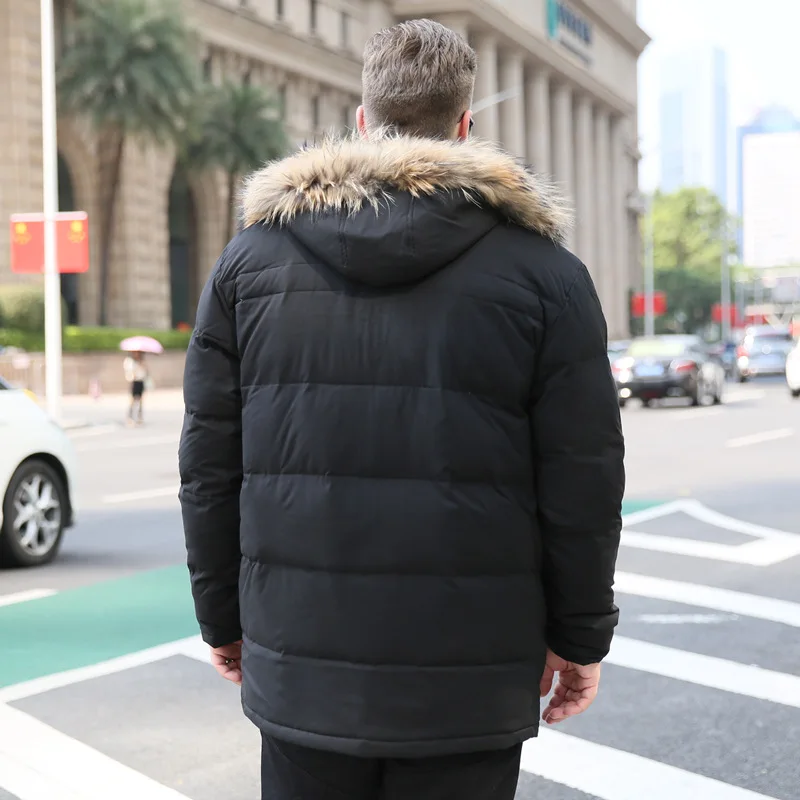 2019 Men's Thick Large size 10XL Hhooded Short Fur Collar Cotton Coat Autumn and Winter Collar Men's jacket Color Black / Green
2019 Men's Thick Large size 10XL Hhooded Short Fur Collar Cotton Coat Autumn and Winter Collar Men's jacket Color Black / Green