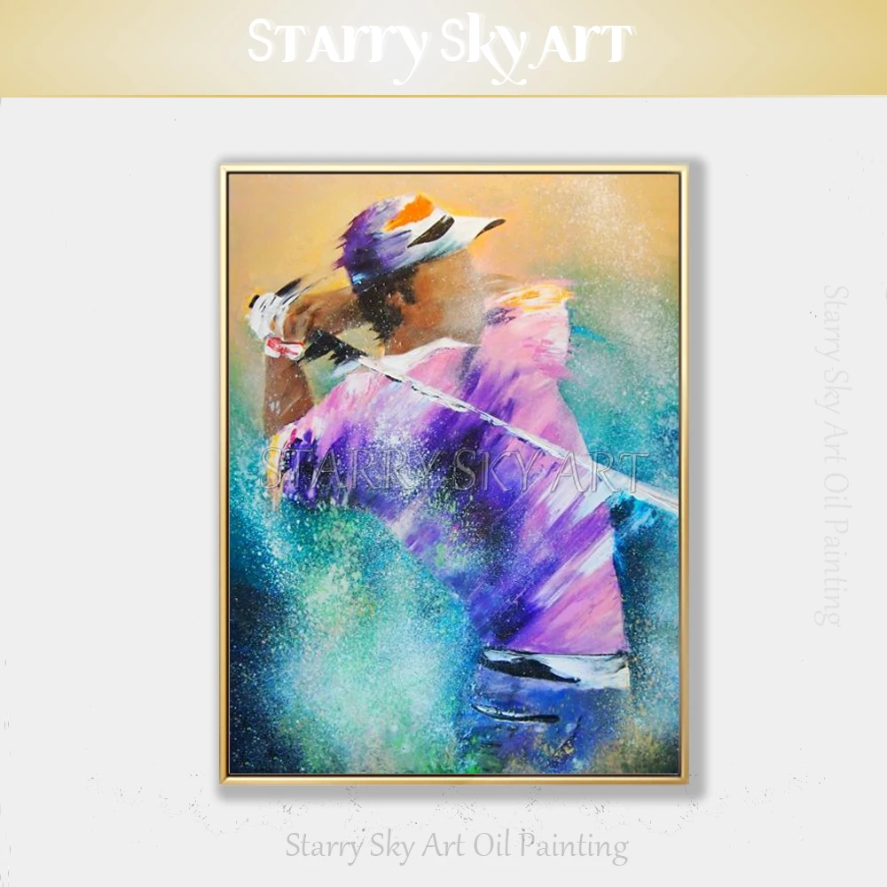 Artist Hand-painted High Quality Abstract Golf Man Oil Painting on Canvas Pop Fine Art Playing Golf Oil Painting for Club Decor
Artist Hand-painted High Quality Abstract Golf Man Oil Painting on Canvas Pop Fine Art Playing Golf Oil Painting for Club Decor