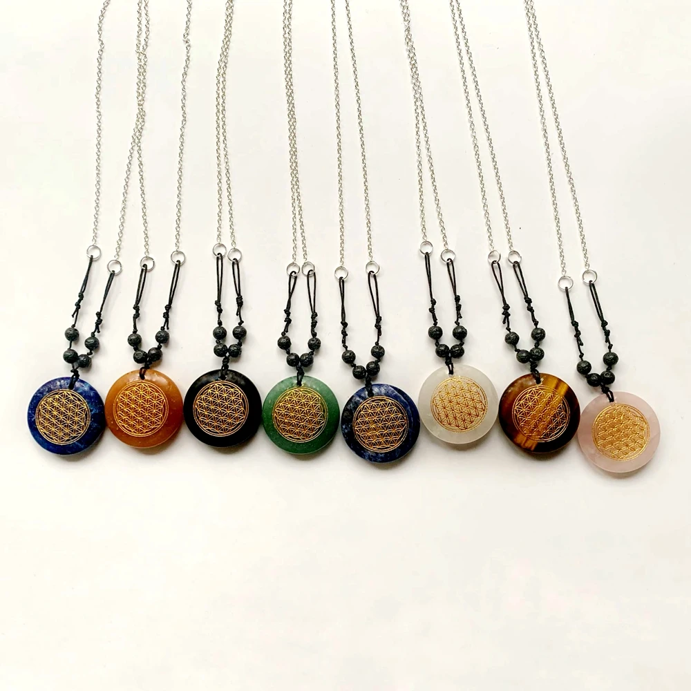 Carved Secred Geometry Flower of Life Pendant Necklace Natural Lava Stone Aromatherapy Essential Oil Diffuser Necklace
Carved Secred Geometry Flower of Life Pendant Necklace Natural Lava Stone Aromatherapy Essential Oil Diffuser Necklace
