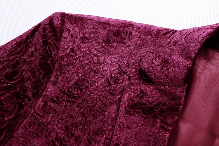 FOLOBE Men Wine Red Velvet Blazer Jacket Burgundy Suit Jacket Costume Homme Men Blazer Homme Mens Stage Wear Men Floral Blazer
FOLOBE Men Wine Red Velvet Blazer Jacket Burgundy Suit Jacket Costume Homme Men Blazer Homme Mens Stage Wear Men Floral Blazer