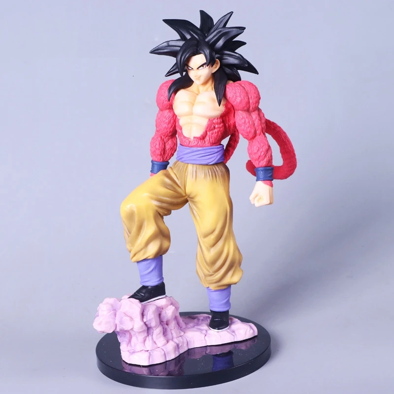 Новинка аниме Dragon Ball Z Super Saiyan 4 son goku ПВХ фигурка 26 см детская модель Goku игрушки