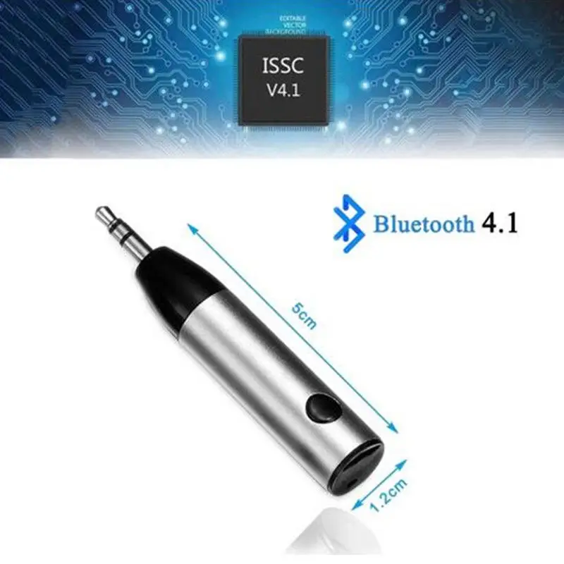 3.5MM Headphone Speaker Wireless Bluetooth Receiver V4.1 Receiver Mini Bullet Car Hands-free Bluetooth Adapter Bluetooth Stick
3.5MM Headphone Speaker Wireless Bluetooth Receiver V4.1 Receiver Mini Bullet Car Hands-free Bluetooth Adapter Bluetooth Stick