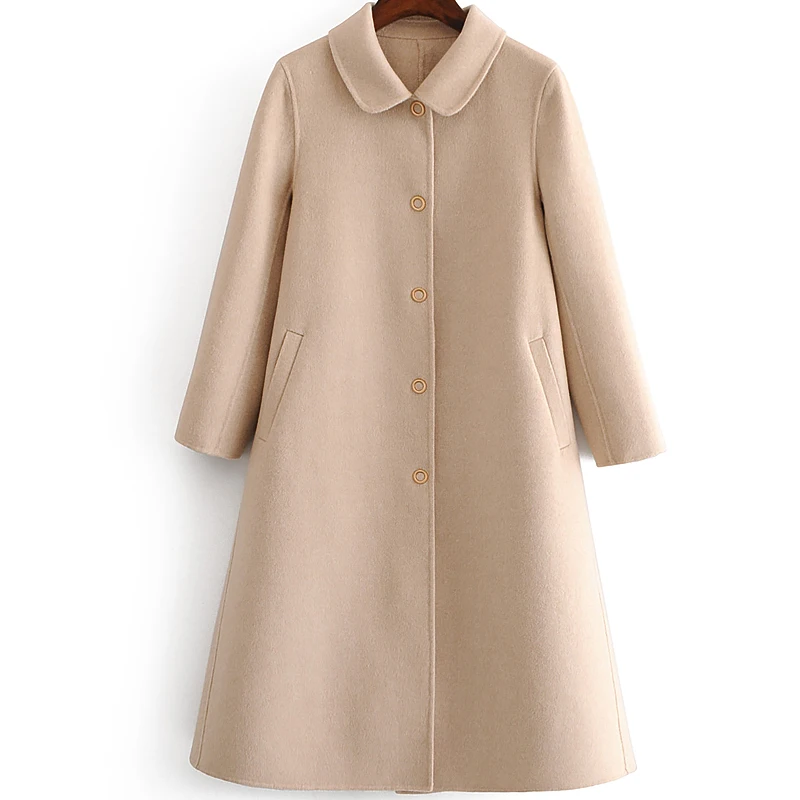 100%wool flannel women A-style long overcoat no lining doll collar single breasted watermelon red 6colors EUsize S/M/L
100%wool flannel women A-style long overcoat no lining doll collar single breasted watermelon red 6colors EUsize S/M/L