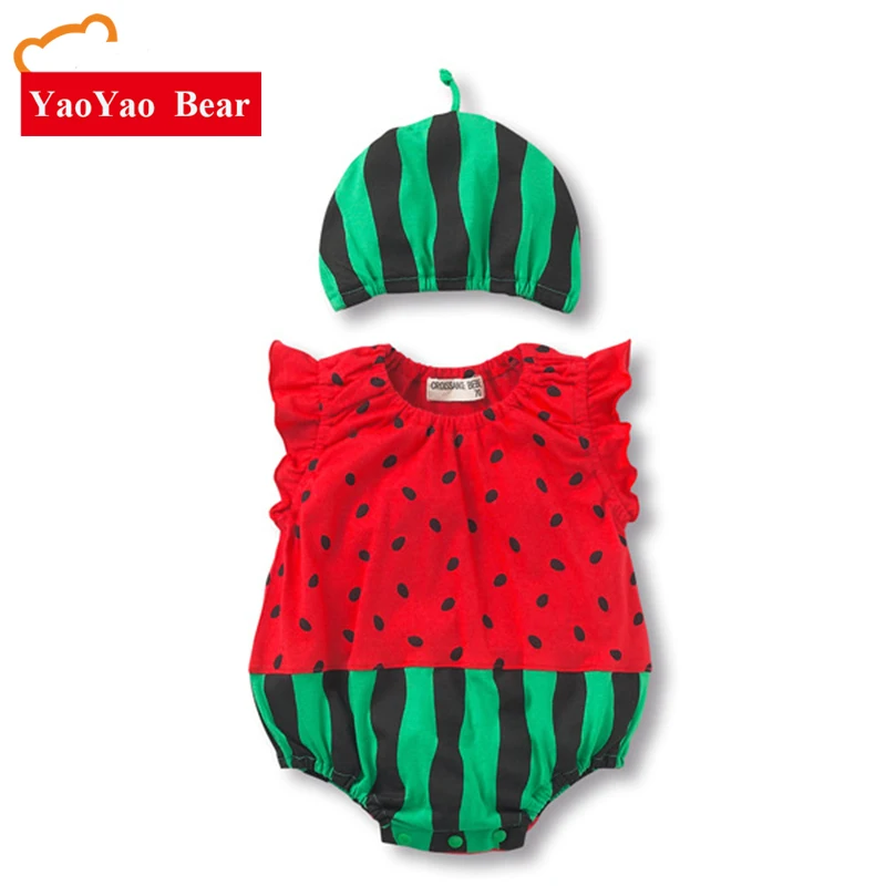 Baby Girl Jumpsuit Newborn Clothes YAOYAO BEAR BRAND Baby Rompers Girls Boys Short Sleeve Cotton Baby Girl Watermelon Romper+hat
Baby Girl Jumpsuit Newborn Clothes YAOYAO BEAR BRAND Baby Rompers Girls Boys Short Sleeve Cotton Baby Girl Watermelon Romper+hat