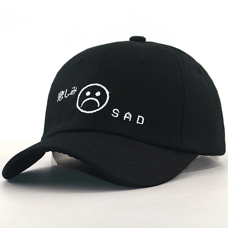 2019 New sad boy baseball cap 100% cotton adjustable fashion sad face dad hat men women street dance black hip hop caps
2019 New sad boy baseball cap 100% cotton adjustable fashion sad face dad hat men women street dance black hip hop caps