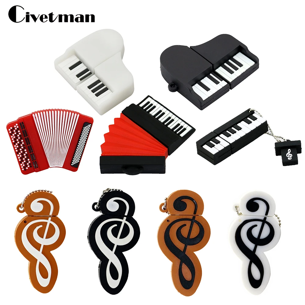 Pen Drive Cartoon Instruments Piano USB Flash Drive Cute Musical Notes 8GB 16GB 32GB 64GB 128GB 256GB Pendrive USB Memory Stick
Pen Drive Cartoon Instruments Piano USB Flash Drive Cute Musical Notes 8GB 16GB 32GB 64GB 128GB 256GB Pendrive USB Memory Stick