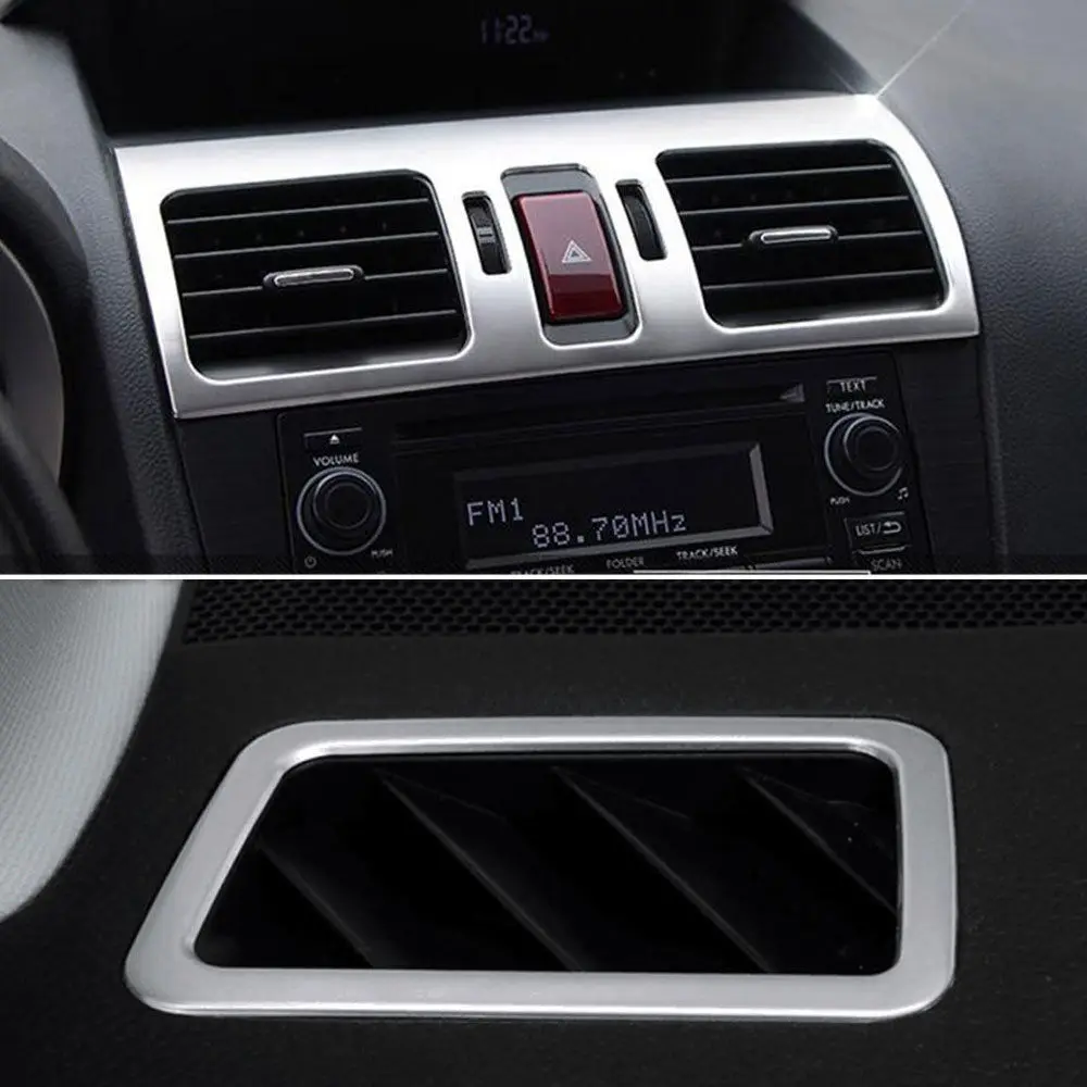 BBQ@FUKA Car Front Air Condition Vent Outlet Chrome Cover Trim For Subaru Forester Impreza XV
BBQ@FUKA Car Front Air Condition Vent Outlet Chrome Cover Trim For Subaru Forester Impreza XV