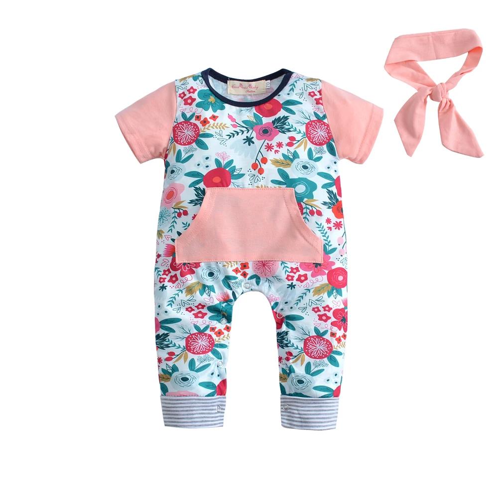 Newborn baby girls clothes Set Summer Infant girls floral romper with Headband 2pcs sets roupas de bebe Cotton jumpsuit
Newborn baby girls clothes Set Summer Infant girls floral romper with Headband 2pcs sets roupas de bebe Cotton jumpsuit