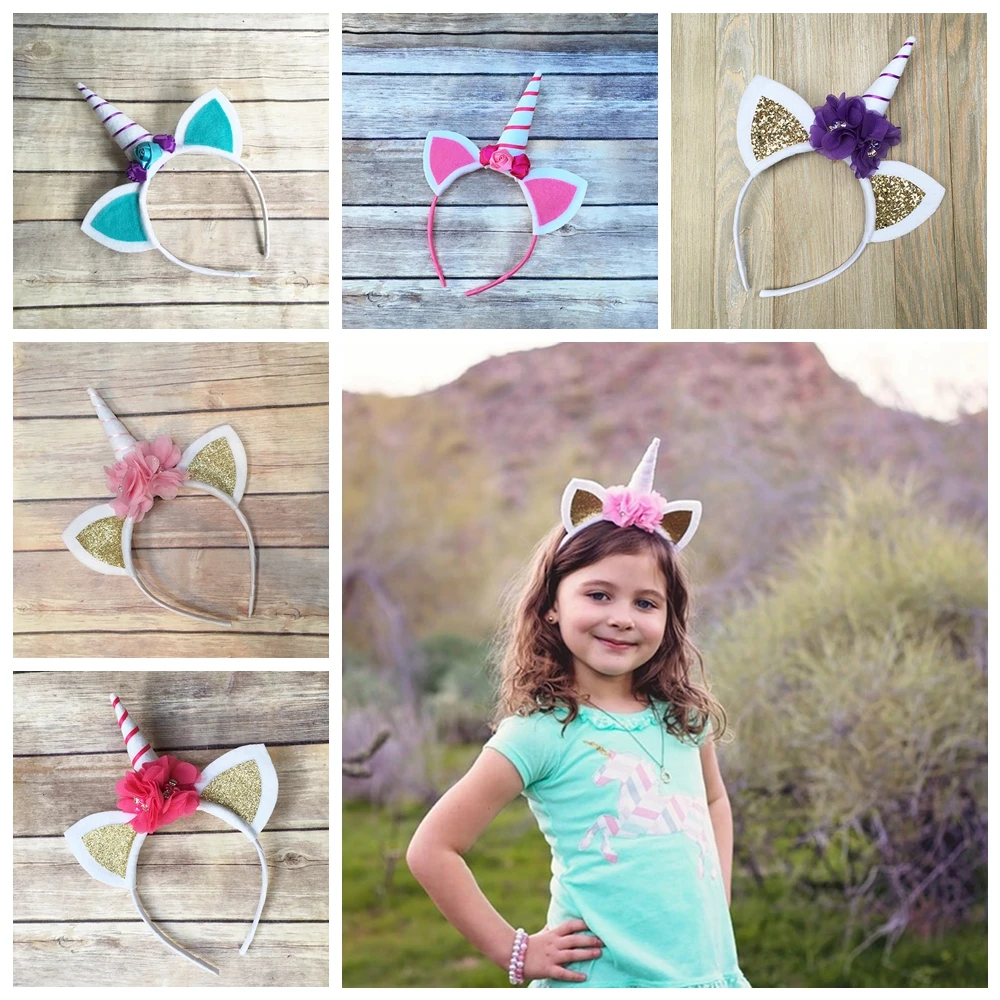Top Unicorn Headband with Chiffon Flower Headband Glitter Kids Hairband Easter Bonus For Girls DIY Hair Decorative Accessoriess
Top Unicorn Headband with Chiffon Flower Headband Glitter Kids Hairband Easter Bonus For Girls DIY Hair Decorative Accessoriess