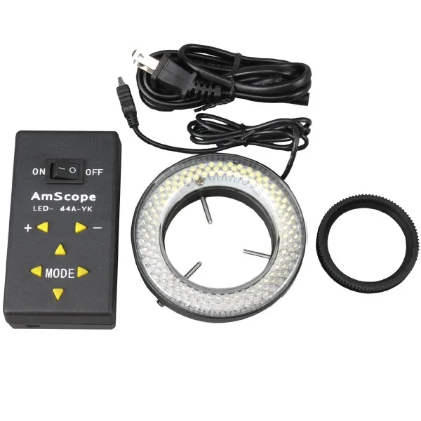 AmScope 64 светодиодное освещение-регулируемый микроскоп кольцевой свет + адаптер LED-64A
AmScope 64 светодиодное освещение-регулируемый микроскоп кольцевой свет + адаптер LED-64A