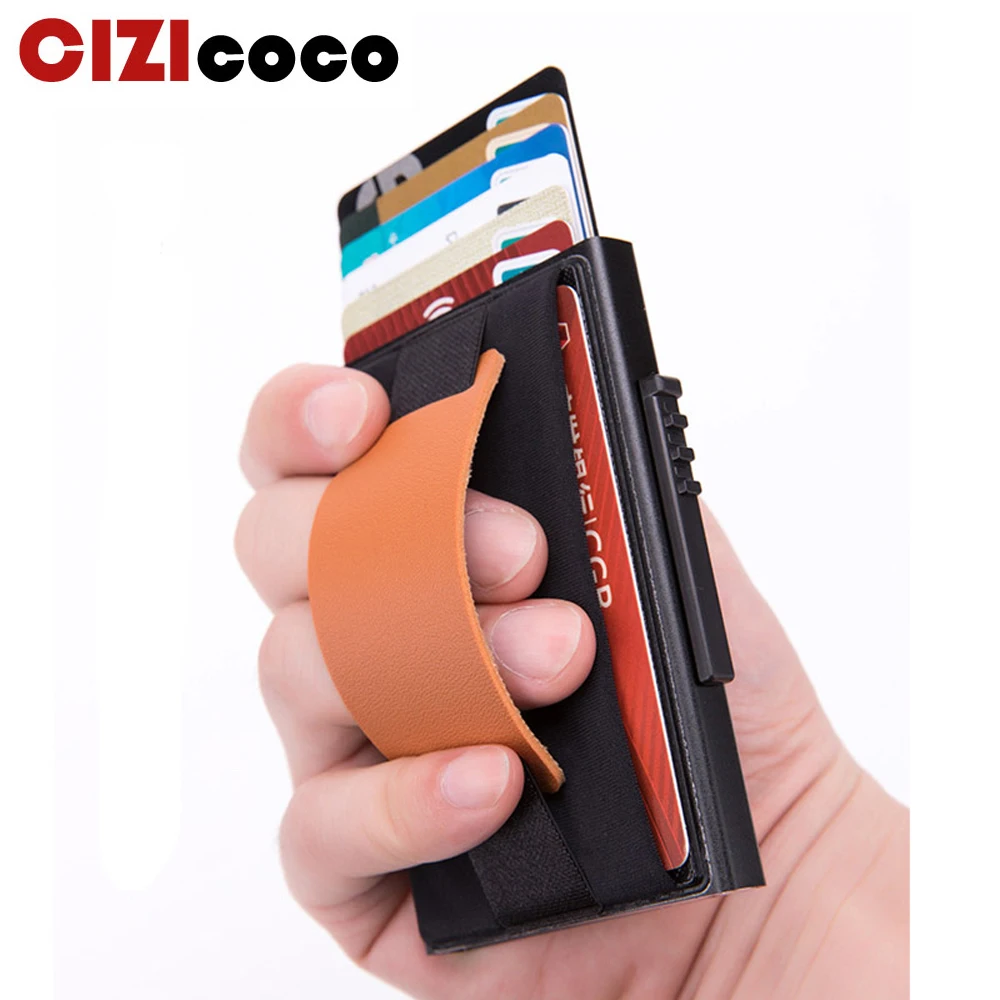 Новый мини кошелек с блокировкой RFID деловые алюминиевые держатели для