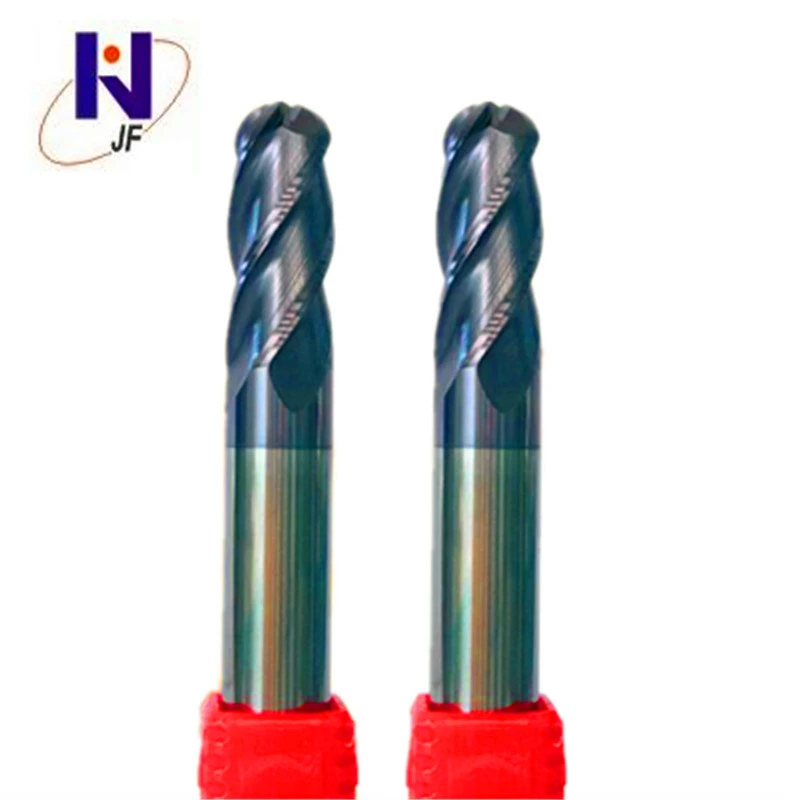 JF HRC50 TiAlN Coated R2.75*12*D6*50T 2 flute Solid carbide Ball nose end mill end mills with straight shank milling cutter
JF HRC50 TiAlN Coated R2.75*12*D6*50T 2 flute Solid carbide Ball nose end mill end mills with straight shank milling cutter