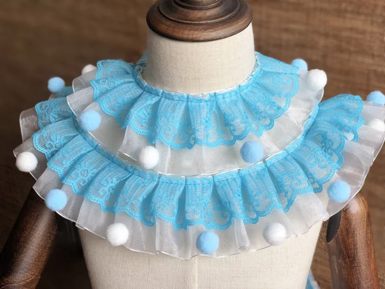 10Yard DIY Organza Ruffle Lace Purple Pink Pleated Pompom Lace Trim Double Layers Skirt Collar Cuff Hem PET Clothing Accessories
10Yard DIY Organza Ruffle Lace Purple Pink Pleated Pompom Lace Trim Double Layers Skirt Collar Cuff Hem PET Clothing Accessories