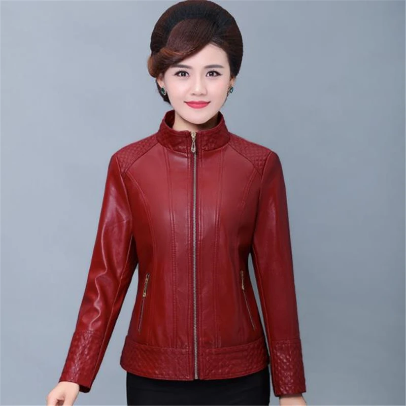 Female Plus Size Leather Jackets Oversized Pu Jacket Women Leather Coat Pu Coats Veste Lady Abrigo Manteau Outerwear Overcoat
Female Plus Size Leather Jackets Oversized Pu Jacket Women Leather Coat Pu Coats Veste Lady Abrigo Manteau Outerwear Overcoat