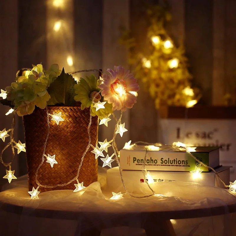 1.5M 3M 6M Battery operated 10M AC220V plug in Star String lights LED Star Christmas Home Garland Decor
1.5M 3M 6M Battery operated 10M AC220V plug in Star String lights LED Star Christmas Home Garland Decor