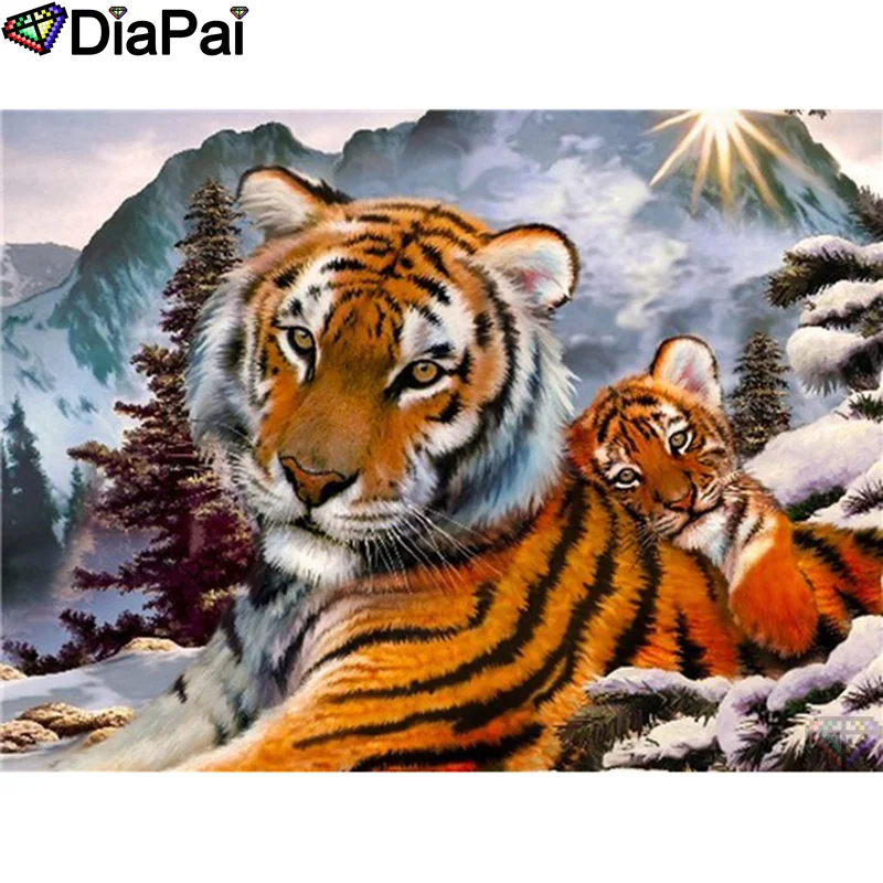 DIAPAI 100% Full Square/Round Drill 5D DIY Diamond Painting "Animal tiger" Diamond Embroidery Cross Stitch 3D Decor A21047
DIAPAI 100% Full Square/Round Drill 5D DIY Diamond Painting "Animal tiger" Diamond Embroidery Cross Stitch 3D Decor A21047