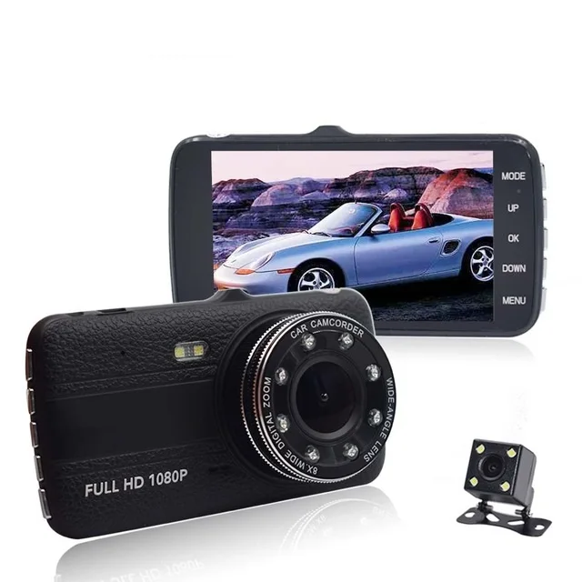 Автомобильный видеорегистратор 4 "IPS экран HD 1080P двойной объектив видеорегистратор 150 градусов двойной объектив DVR рекордер
Автомобильный видеорегистратор 4 "IPS экран HD 1080P двойной объектив видеорегистратор 150 градусов двойной объектив DVR рекордер