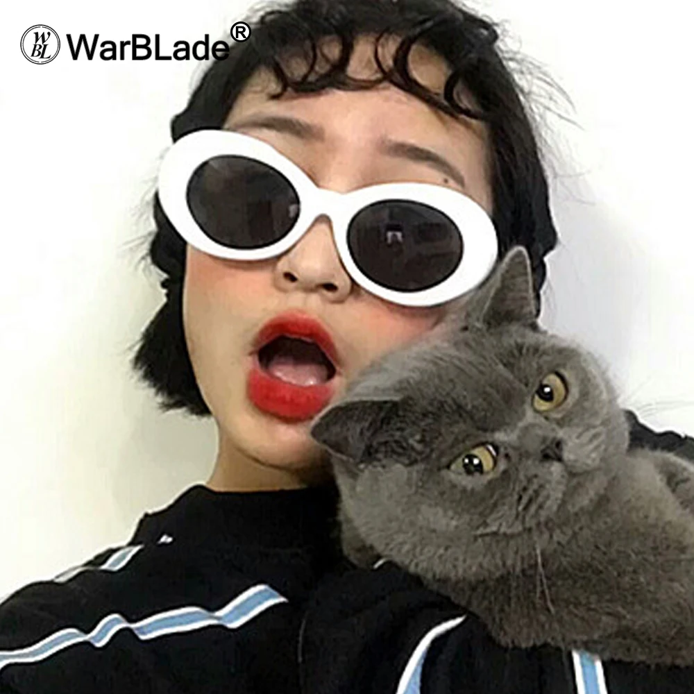 WarBLade Women Oval Sunglasses fashion NIRVANE Ku Cobein Sunglasses Men Women Vintage Retro Female Male Clear Lens Sun Glasses
WarBLade Women Oval Sunglasses fashion NIRVANE Ku Cobein Sunglasses Men Women Vintage Retro Female Male Clear Lens Sun Glasses