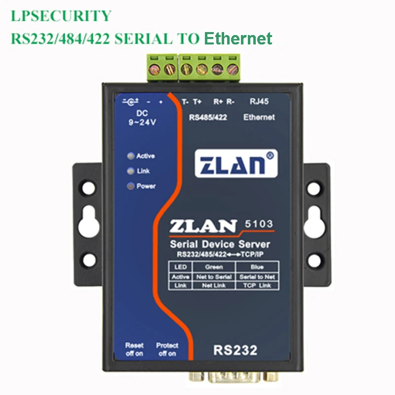 RS232/RS485/RS422 to ethernet RJ45 converter serial port Modbus RTU to TCP data transmission serial device server
RS232/RS485/RS422 to ethernet RJ45 converter serial port Modbus RTU to TCP data transmission serial device server