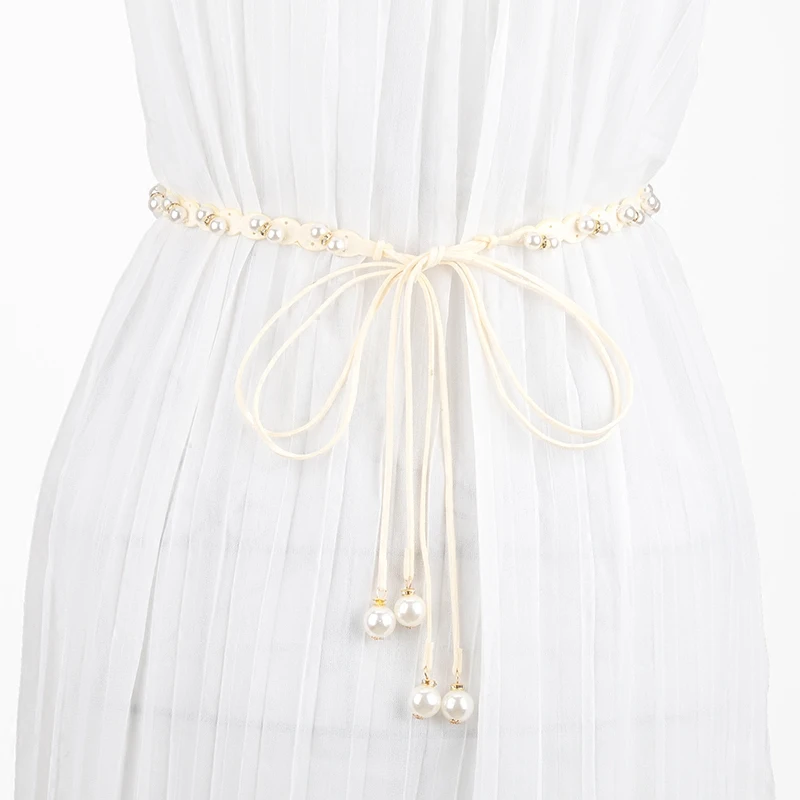 150cm Long knot high waist Pearl belts for women modeling female leather for dress Accessories ceinture femme AD0337
150cm Long knot high waist Pearl belts for women modeling female leather for dress Accessories ceinture femme AD0337