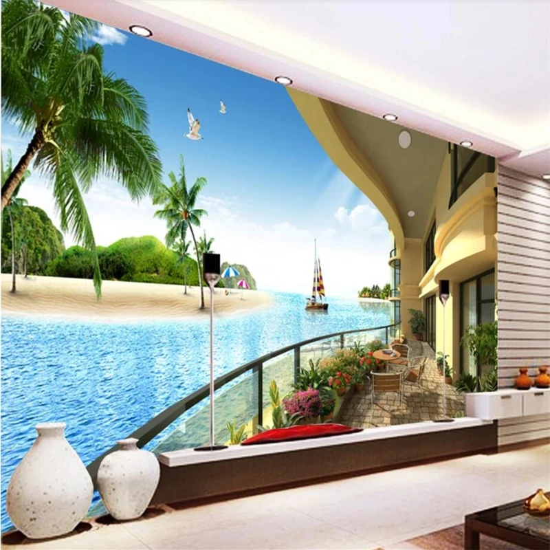 beibehang Wallpaper Mural Custom Living Room Bedroom Restaurant HD Sea View Room 3D Mural TV Wall Home Decor
beibehang Wallpaper Mural Custom Living Room Bedroom Restaurant HD Sea View Room 3D Mural TV Wall Home Decor