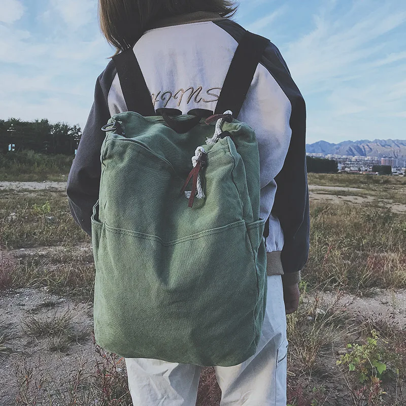 Solid Color Multifunctional Bag Canvas Backpack Women Mochila School Bag For Travel Backpacks School Backpack For Girls
Solid Color Multifunctional Bag Canvas Backpack Women Mochila School Bag For Travel Backpacks School Backpack For Girls