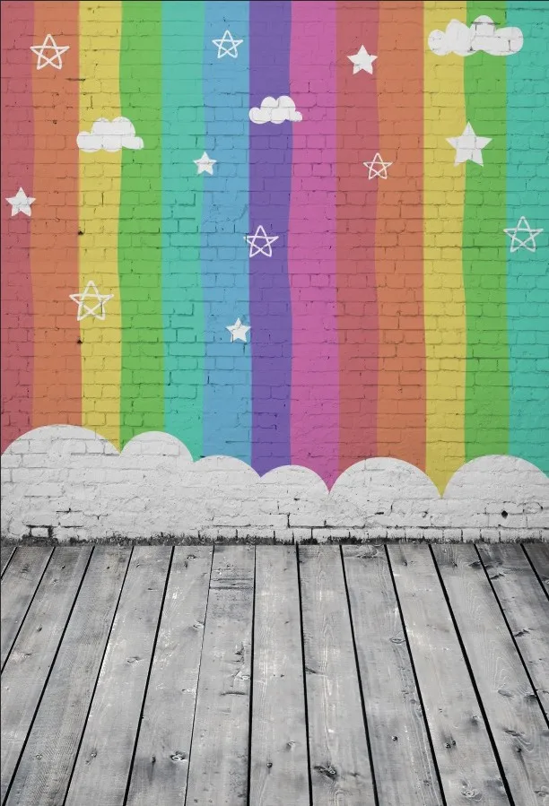 Laeacco Rainbow Brick Wall Wooden Board Scene Baby Photography Backgrounds Customized Photographic Backdrops For Photo Studio
Laeacco Rainbow Brick Wall Wooden Board Scene Baby Photography Backgrounds Customized Photographic Backdrops For Photo Studio