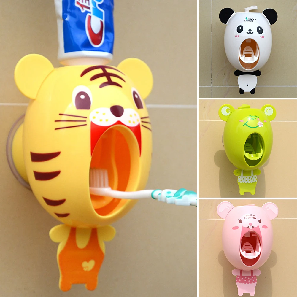 Автоматический диспенсер для зубной пасты с присоской|toothpaste squeezer|toothpaste