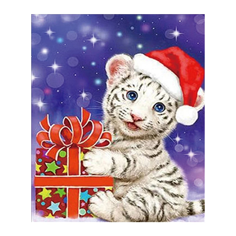 DIY 5D Diamond painting Christmas tiger Diamond Embroidery Full Cross Stitch Rhinestone Mosaic Home Decor Handmade Gift
DIY 5D Diamond painting Christmas tiger Diamond Embroidery Full Cross Stitch Rhinestone Mosaic Home Decor Handmade Gift