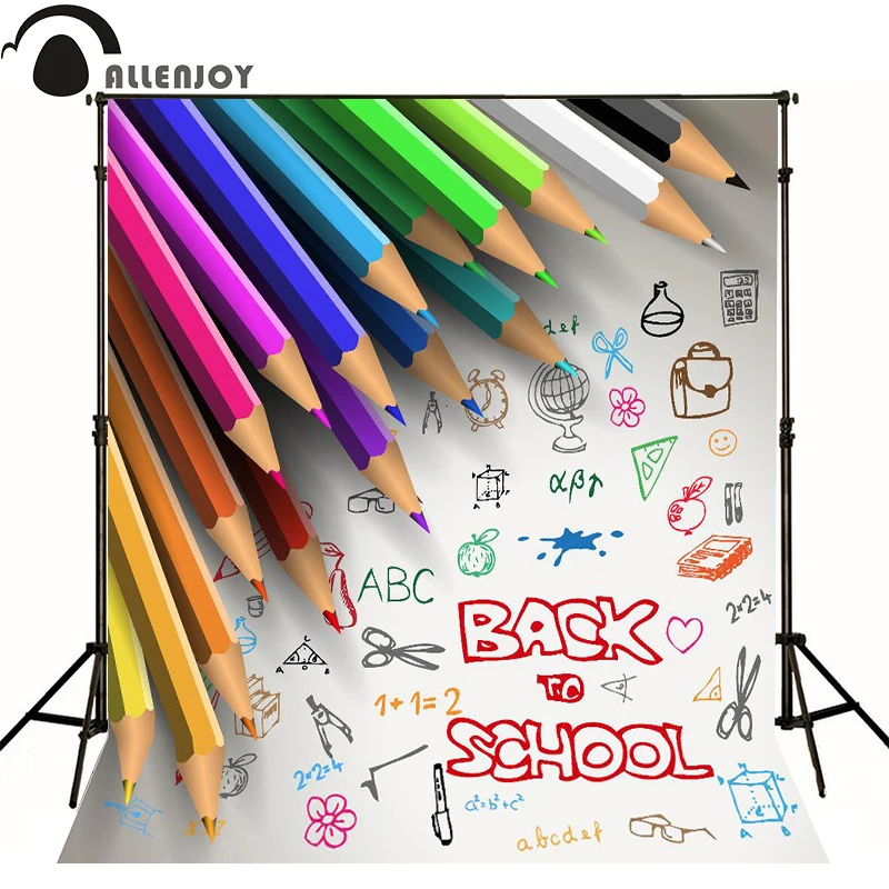 Allenjoy backdrops for photography Colored pencils ruler school scissors photo studio baby background
Allenjoy backdrops for photography Colored pencils ruler school scissors photo studio baby background