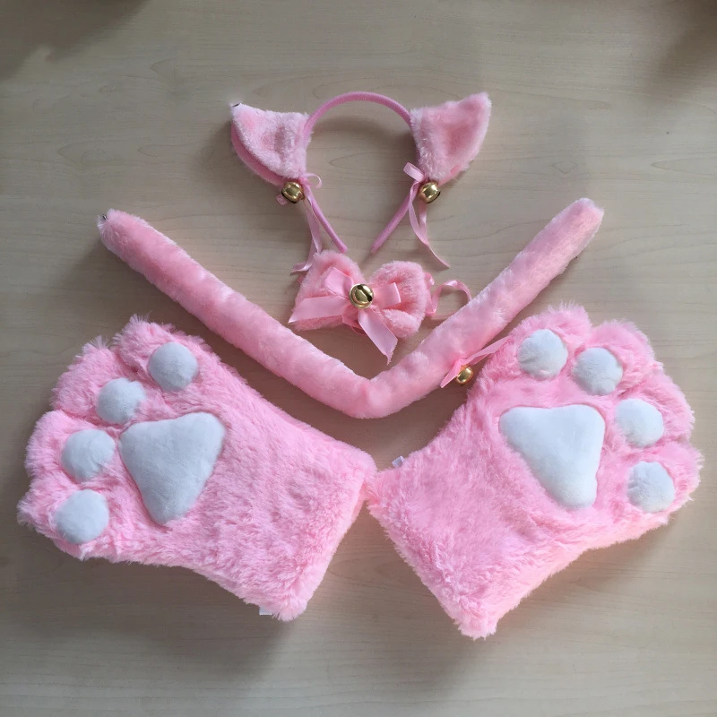 LOVELIVE Cospaly 5 шт./компл. милый Kawail Cat Meow, с вышивкой и рюшами, комплект с ушами, плюшевая перчатка лапы уши, хвост, FX30
LOVELIVE Cospaly 5 шт./компл. милый Kawail Cat Meow, с вышивкой и рюшами, комплект с ушами, плюшевая перчатка лапы уши, хвост, FX30