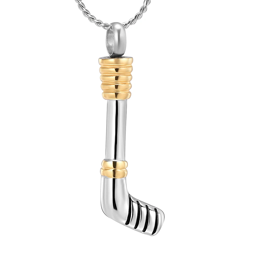 K9347 Hockey Stick Cremation Jewelry for Ashes Pendant Holder Urns Pet/Human Stainless Steel Memorial Necklace for Men/Women
K9347 Hockey Stick Cremation Jewelry for Ashes Pendant Holder Urns Pet/Human Stainless Steel Memorial Necklace for Men/Women