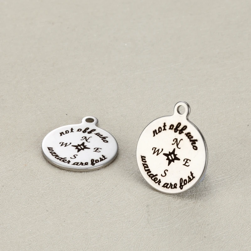 20pc Diy charm accessories lettering not all who wander are lost 18 mm stainless steel pendants for necklace
20pc Diy charm accessories lettering not all who wander are lost 18 mm stainless steel pendants for necklace