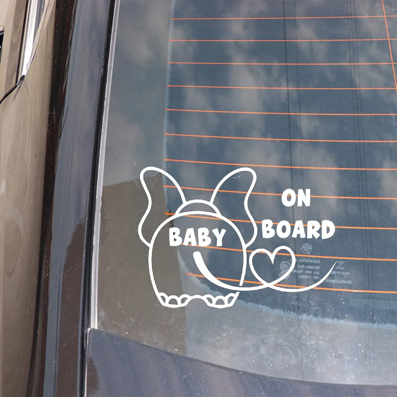 YJZT 17.5X12.3CM ELEPHANT Heart BABY ON BOARD Cartoon Warning Car Sticker Funny Window Vinyl Decal C25-0206
YJZT 17.5X12.3CM ELEPHANT Heart BABY ON BOARD Cartoon Warning Car Sticker Funny Window Vinyl Decal C25-0206