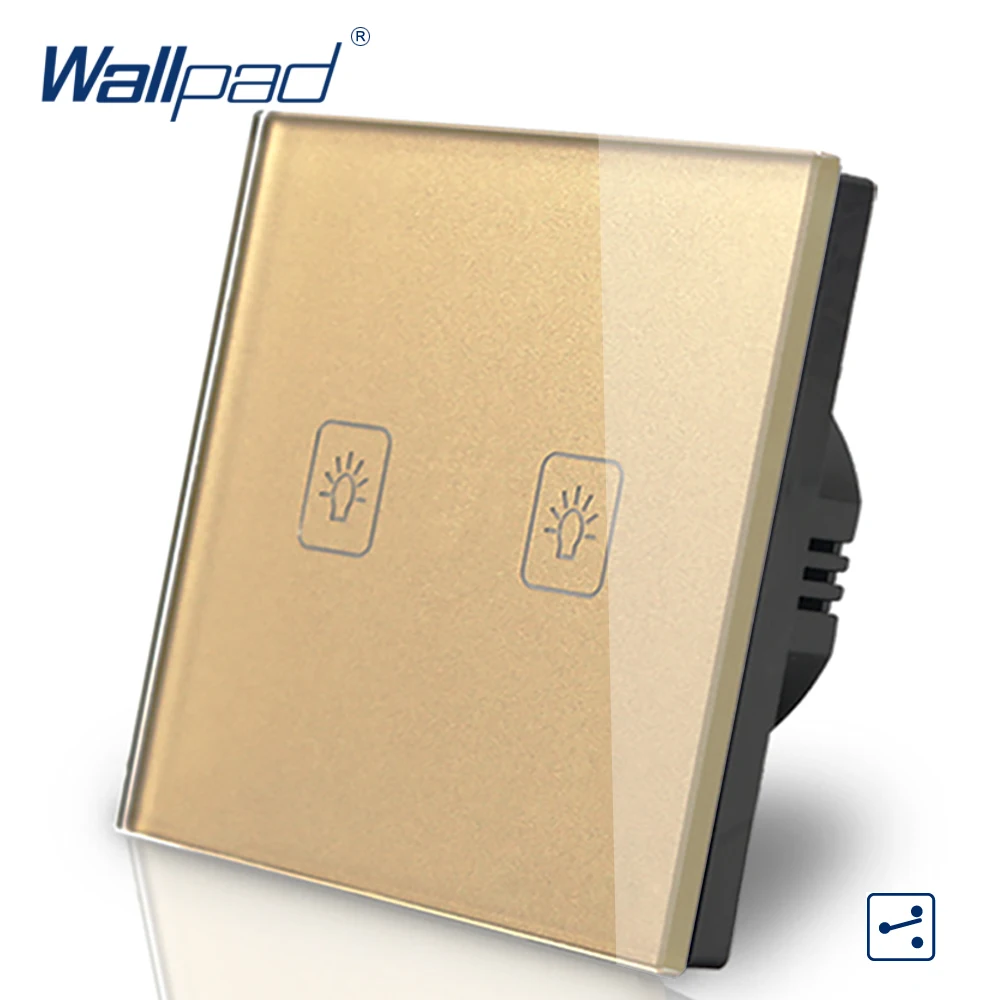 2 Gang 2 Way 3 Way Control Touch Switch 110V-240V Wallpad Gold Cystal Glass 2 Gang 2 Way Touch Panel Switch EU Free Shipping
2 Gang 2 Way 3 Way Control Touch Switch 110V-240V Wallpad Gold Cystal Glass 2 Gang 2 Way Touch Panel Switch EU Free Shipping