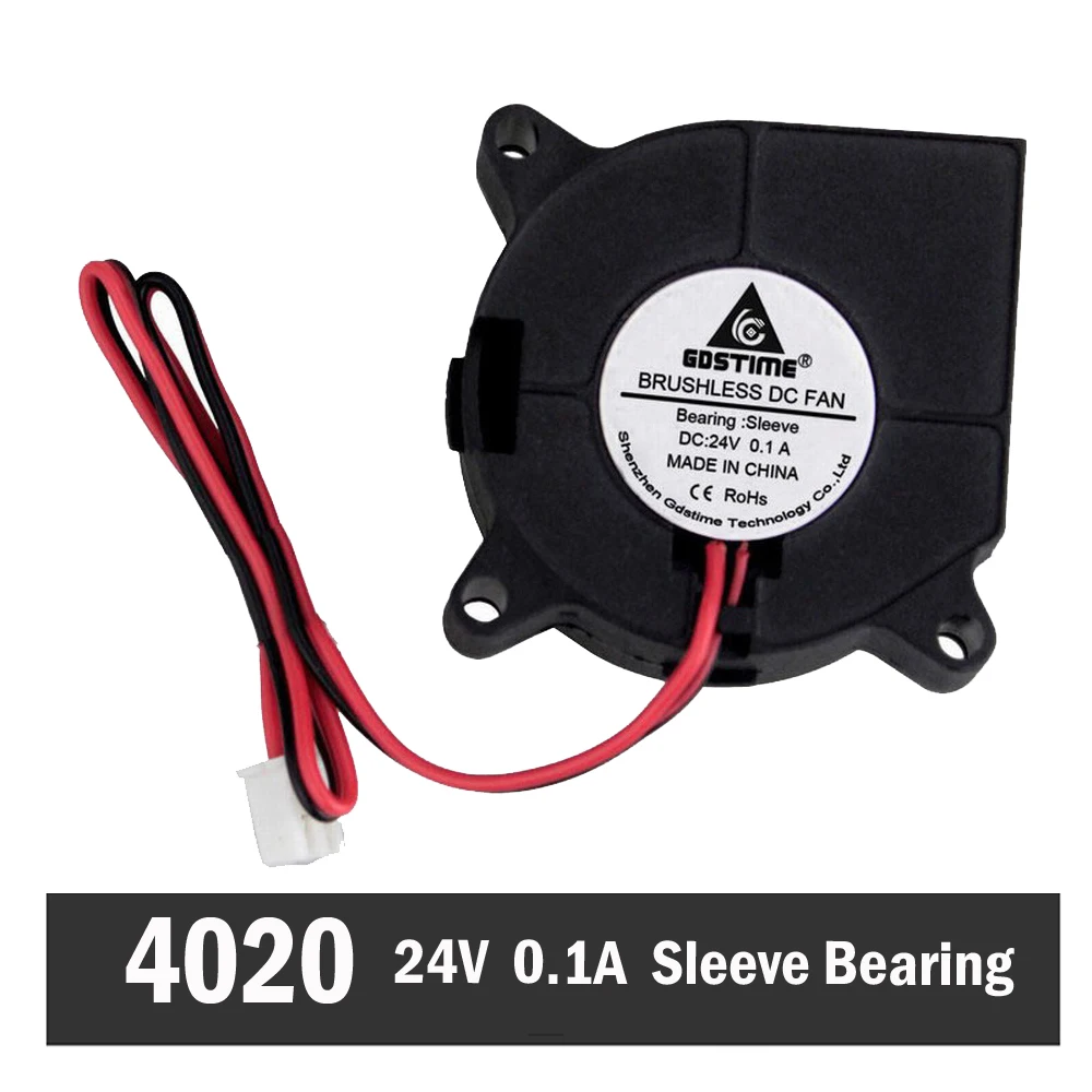 5PCS Gdstime 24 Volts 24V 0.1A 4CM 4020 40mm Blower Fan For 3D Printer Parts DC Cooling Turbo Blower Fan 6000RPM
5PCS Gdstime 24 Volts 24V 0.1A 4CM 4020 40mm Blower Fan For 3D Printer Parts DC Cooling Turbo Blower Fan 6000RPM