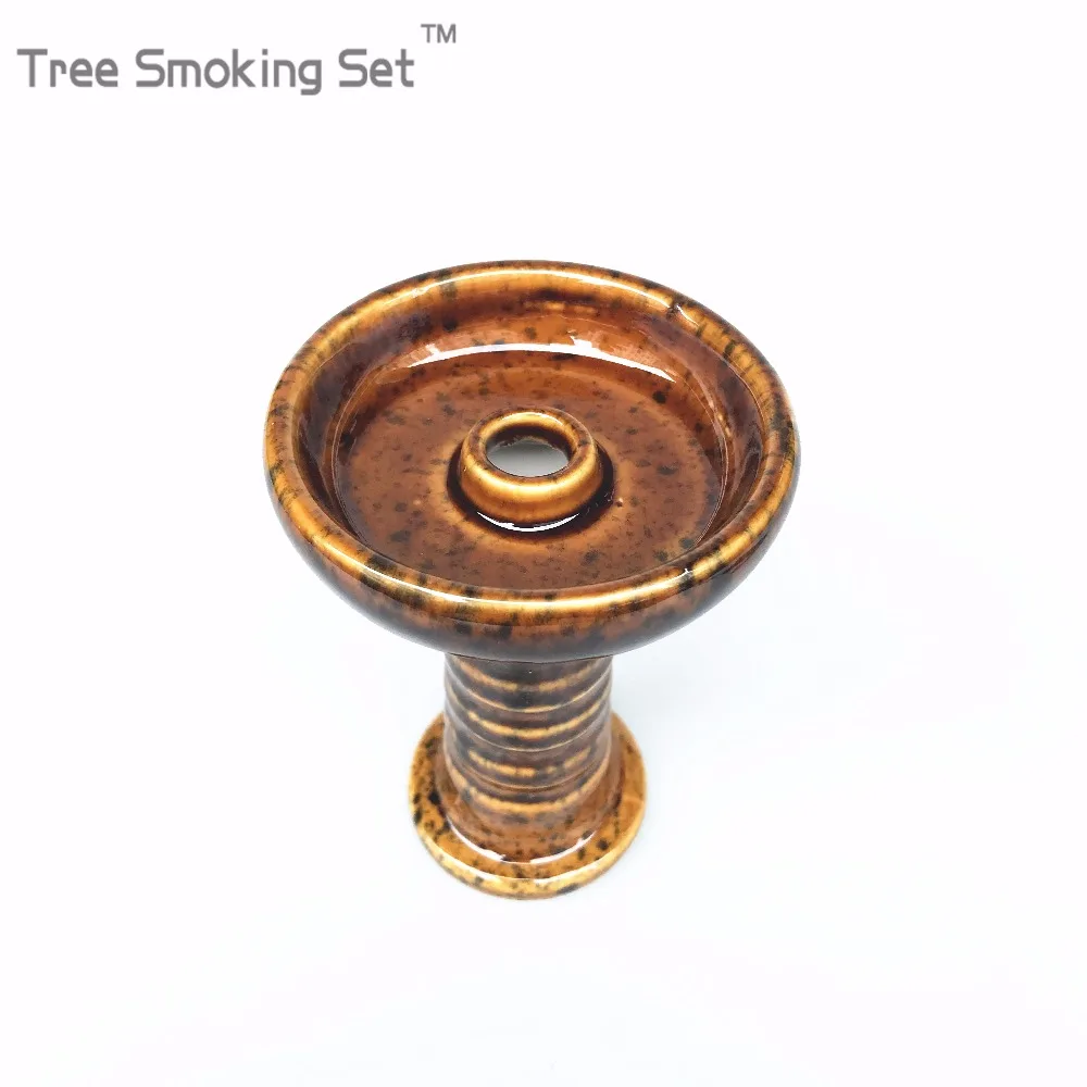 Keramische Een gat Phunnel Waterpijp Hoofd Shisha met Grommet случайный цвет металлический угольный горшок