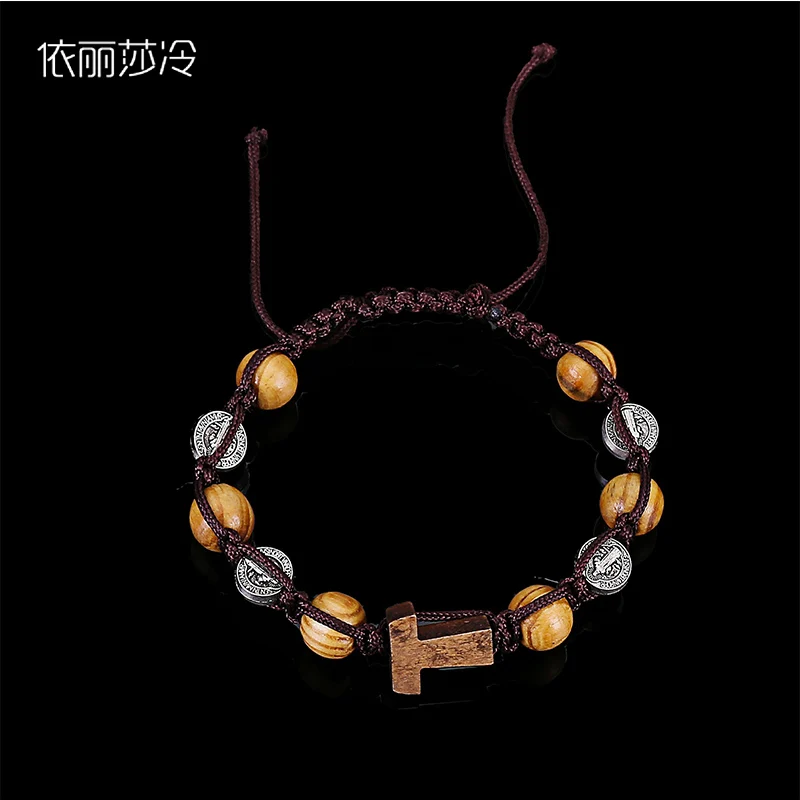 Beaded Handmade Braided Bracelet Rosary Bracelet, Brown Wooden Beads Beaded Bracelet, Jesus Cross Mercy Beaded Bracelet
Beaded Handmade Braided Bracelet Rosary Bracelet, Brown Wooden Beads Beaded Bracelet, Jesus Cross Mercy Beaded Bracelet