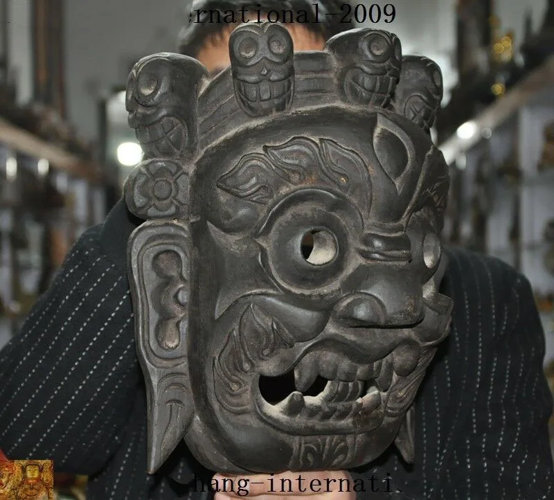 wedding decoration Tibet Buddhism Bodhi wood carve Sacrifice Skull Mahakala Buddha head mask masks
wedding decoration Tibet Buddhism Bodhi wood carve Sacrifice Skull Mahakala Buddha head mask masks