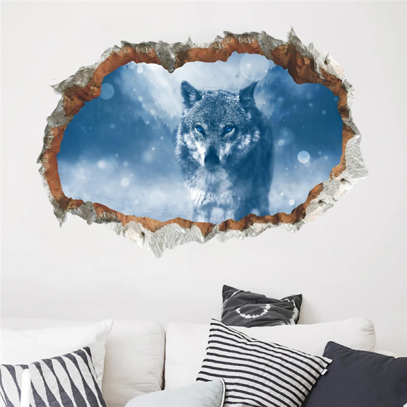 50*70cm 3d effect snow wolf broken wall stickers home decor living room animal landscape wall decals pvc mural art diy wallpaper
50*70cm 3d effect snow wolf broken wall stickers home decor living room animal landscape wall decals pvc mural art diy wallpaper