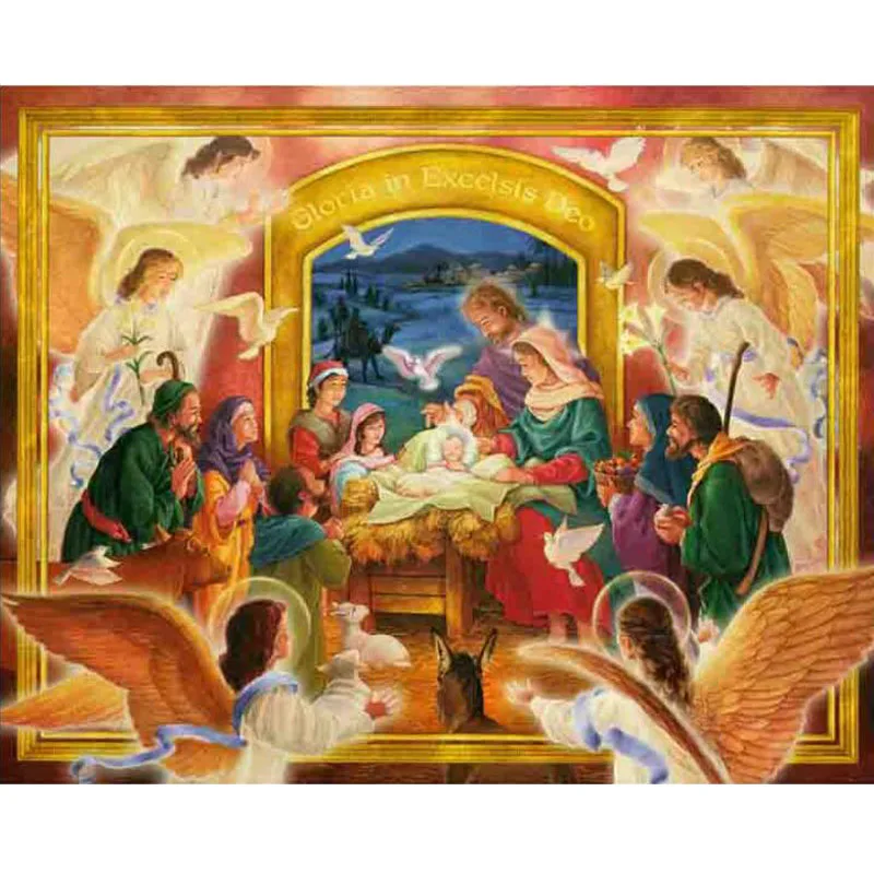 Diy Diamond Embroidery Religion Jesus Birth and Flying Angel 5D Diamond Painting Cross Stitch Full Square Drill Kit Room Decor
Diy Diamond Embroidery Religion Jesus Birth and Flying Angel 5D Diamond Painting Cross Stitch Full Square Drill Kit Room Decor