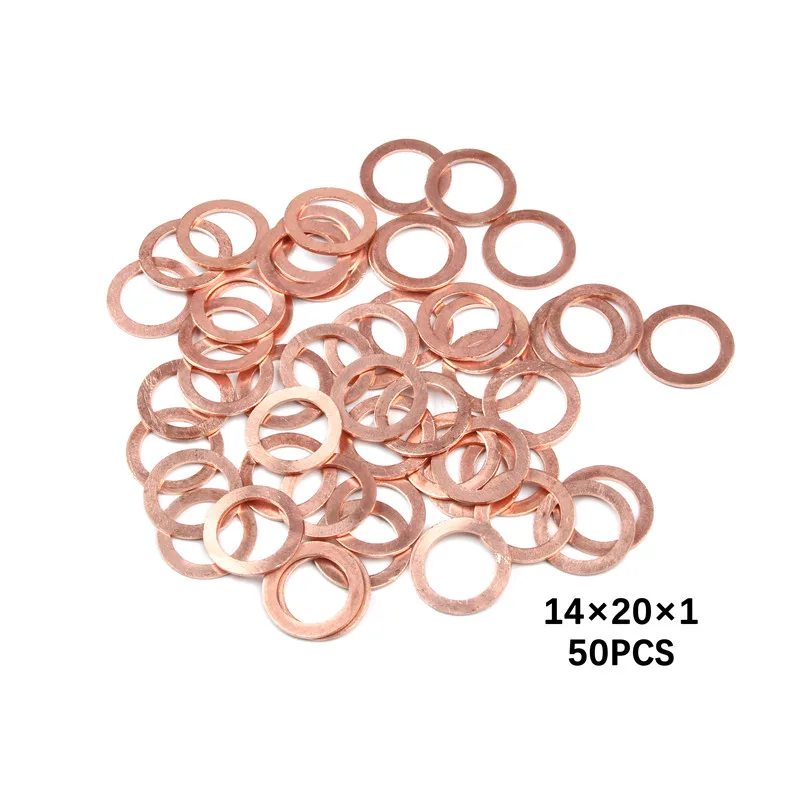 10/20/50PCS Solid Copper Washer Flat Ring Gasket Sump Plug Oil Seal Fittings Washers Fastener Hardware Accessories
10/20/50PCS Solid Copper Washer Flat Ring Gasket Sump Plug Oil Seal Fittings Washers Fastener Hardware Accessories