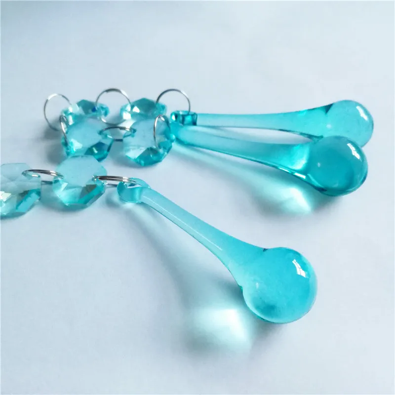 Hot Sale Aquamarine 100sets 16*60mm with 14mm Octagon Beads Chains For Home/Wedding Lamp Lighting Hanging Decor
Hot Sale Aquamarine 100sets 16*60mm with 14mm Octagon Beads Chains For Home/Wedding Lamp Lighting Hanging Decor