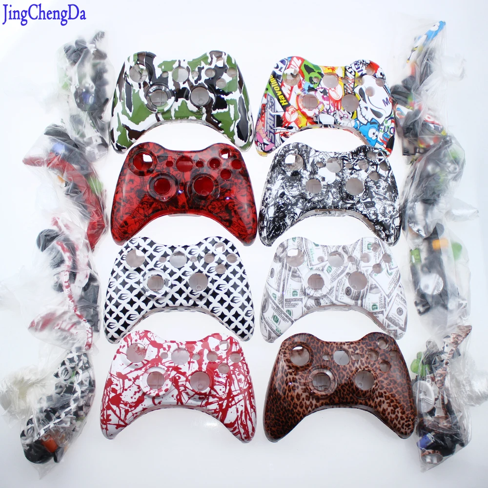 Камуфляжный красный белый запасной корпус для геймпада XBOX 360 | Электроника